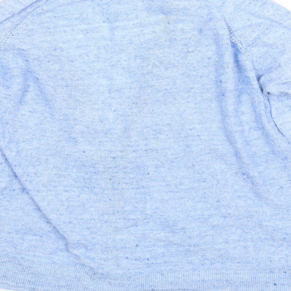 White Stuff Womens Blue   Cardigan Jumper Size 14