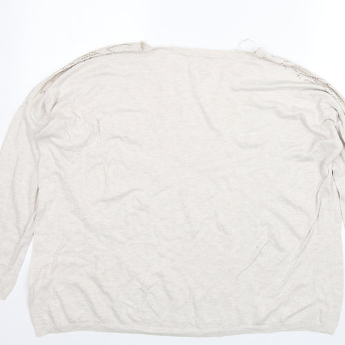 TU Womens Beige   Pullover Jumper Size 20