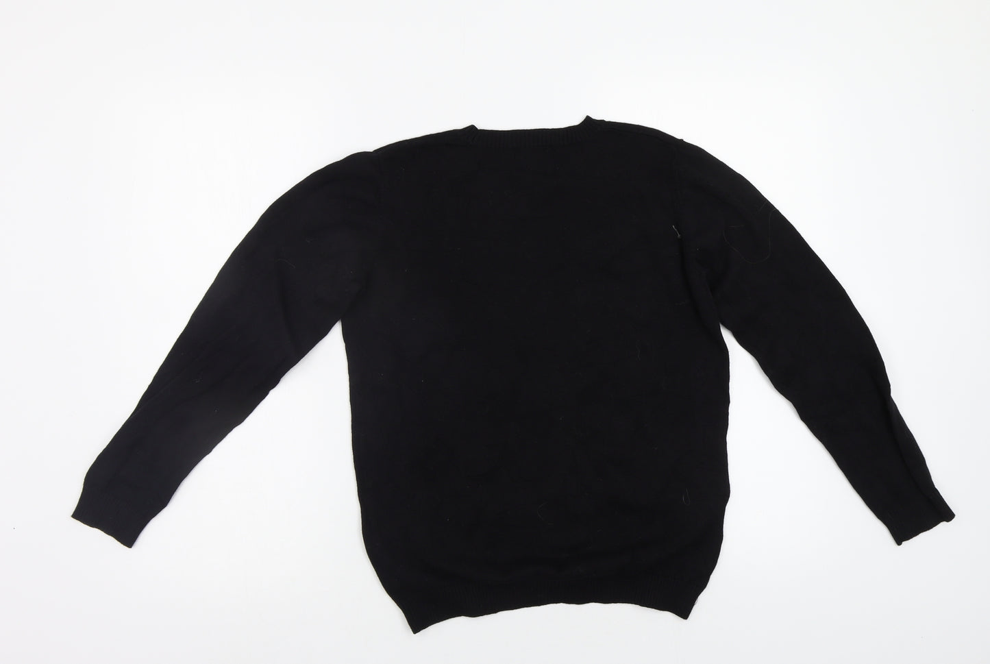 George Girls Black   Pullover Jumper Size 13 Years  - Christmas