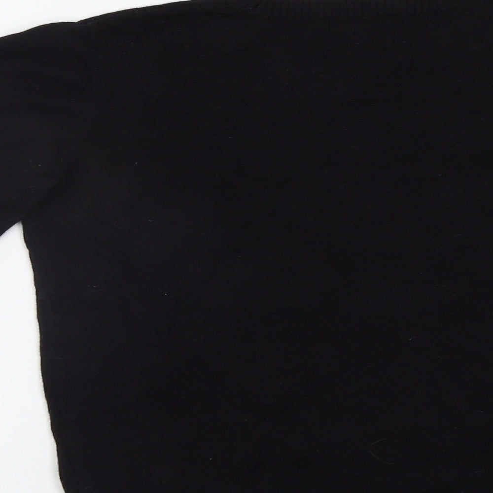 George Girls Black   Pullover Jumper Size 13 Years  - Christmas