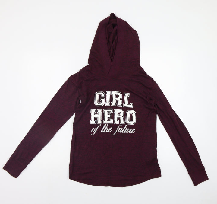 H&M Girls Red   Pullover Hoodie Size 12 Years