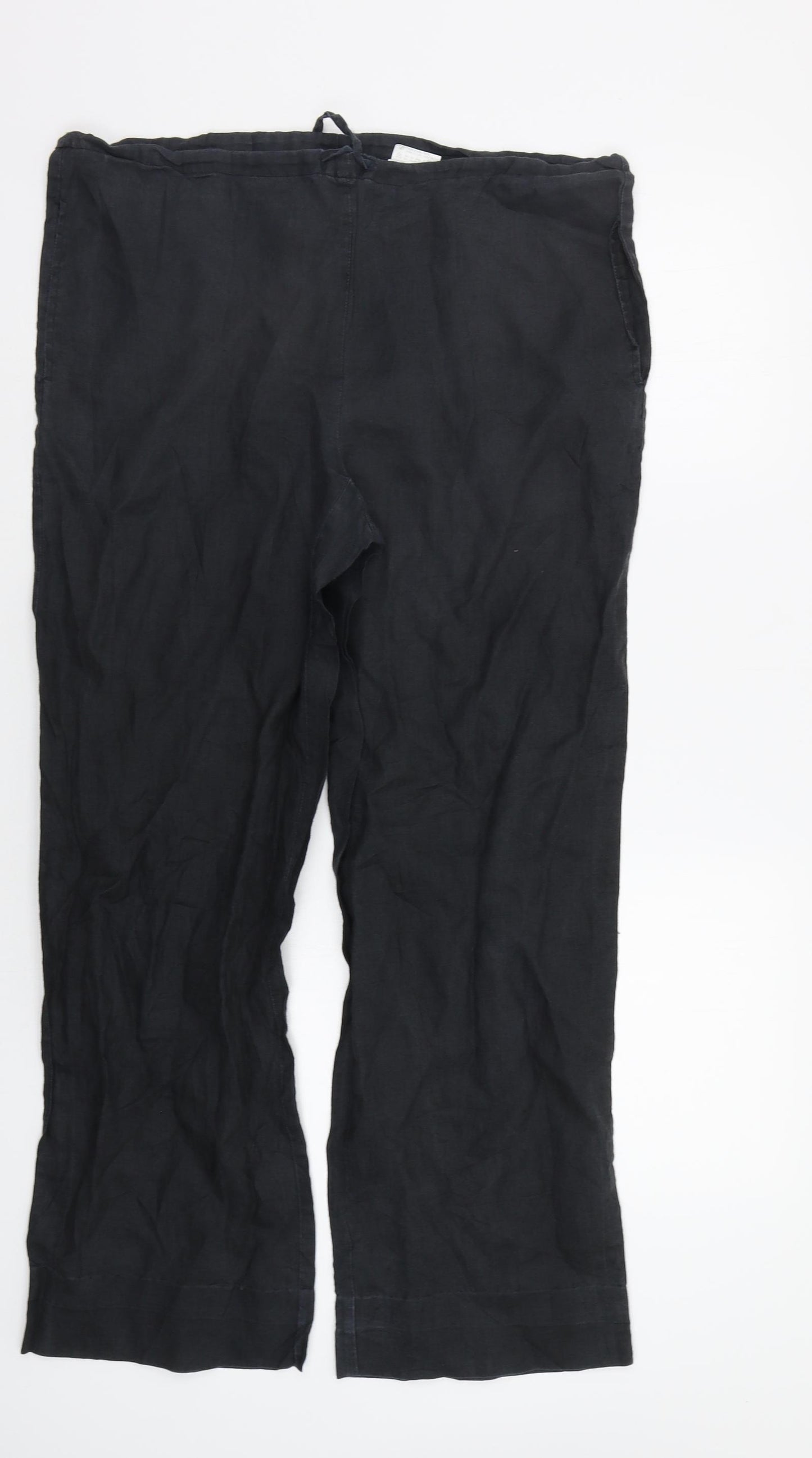 NafNaf Womens Grey   Trousers  Size 12 L29 in - Drawstring Belt