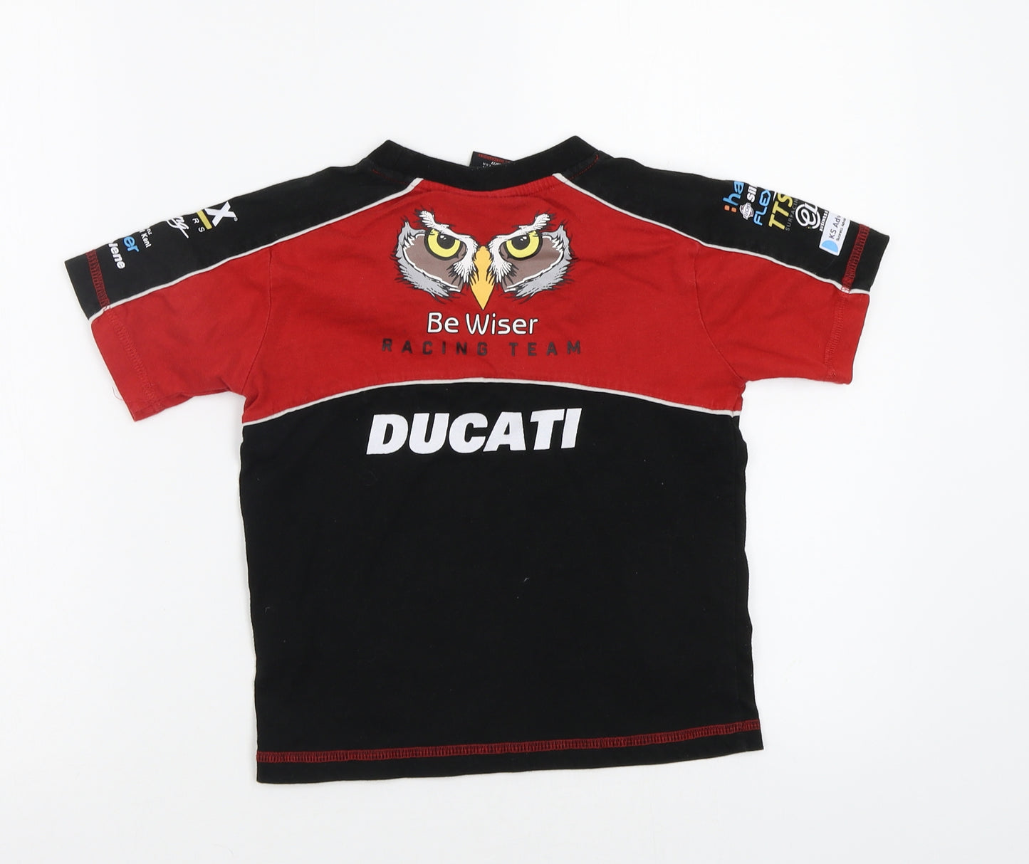 Be Wiser Boys Red   Basic T-Shirt Size 4-5 Years  - Racing