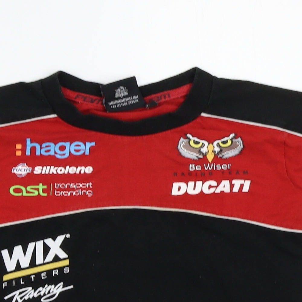 Be Wiser Boys Red   Basic T-Shirt Size 4-5 Years  - Racing