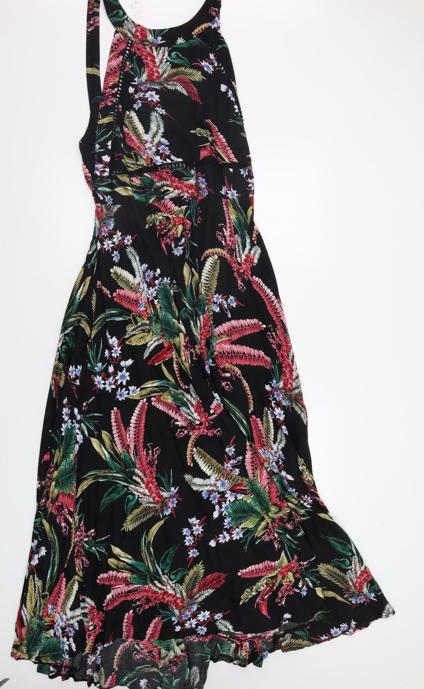 Izabel London Womens Black Floral  Maxi  Size 16