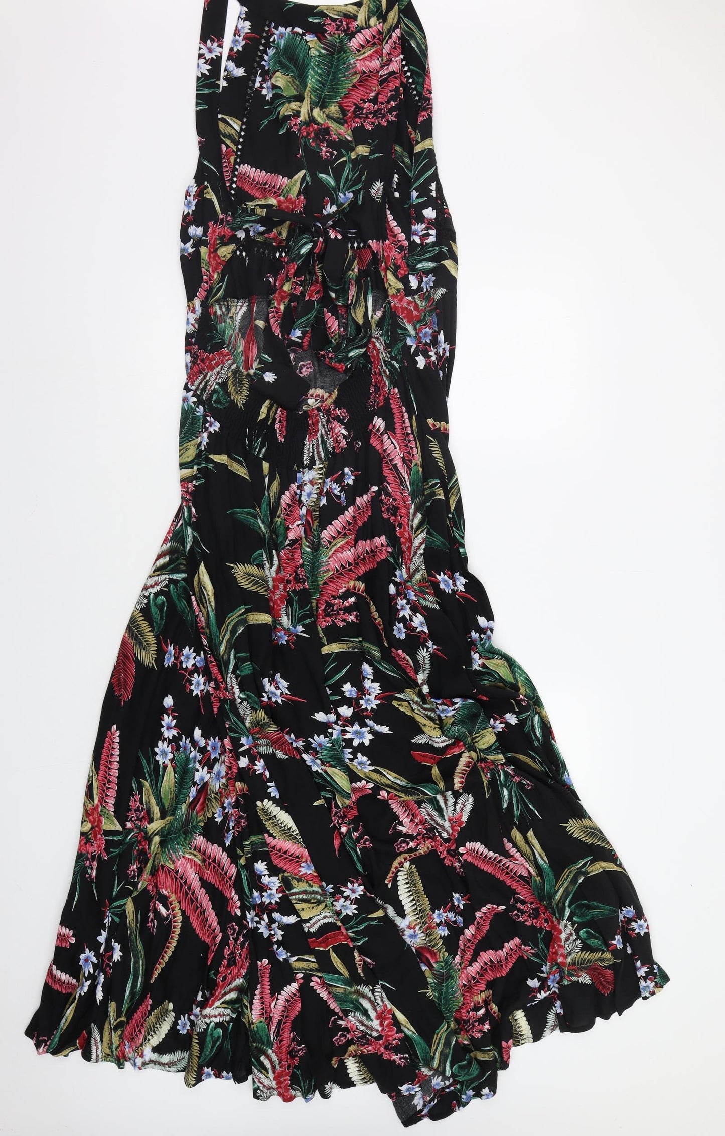 Izabel London Womens Black Floral  Maxi  Size 16