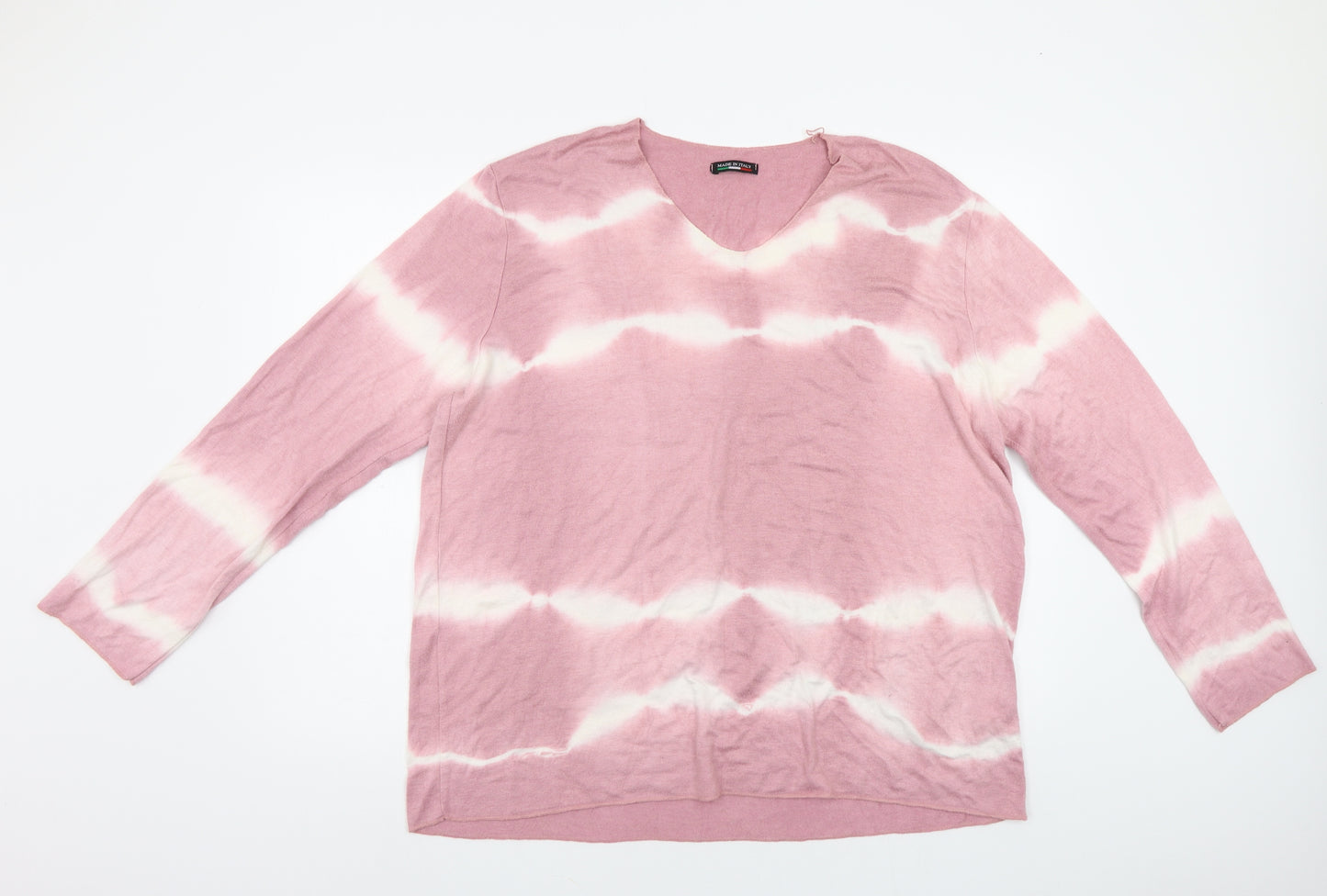 Made in Italy Womens Pink   Pullover Jumper Size XL  - Batik