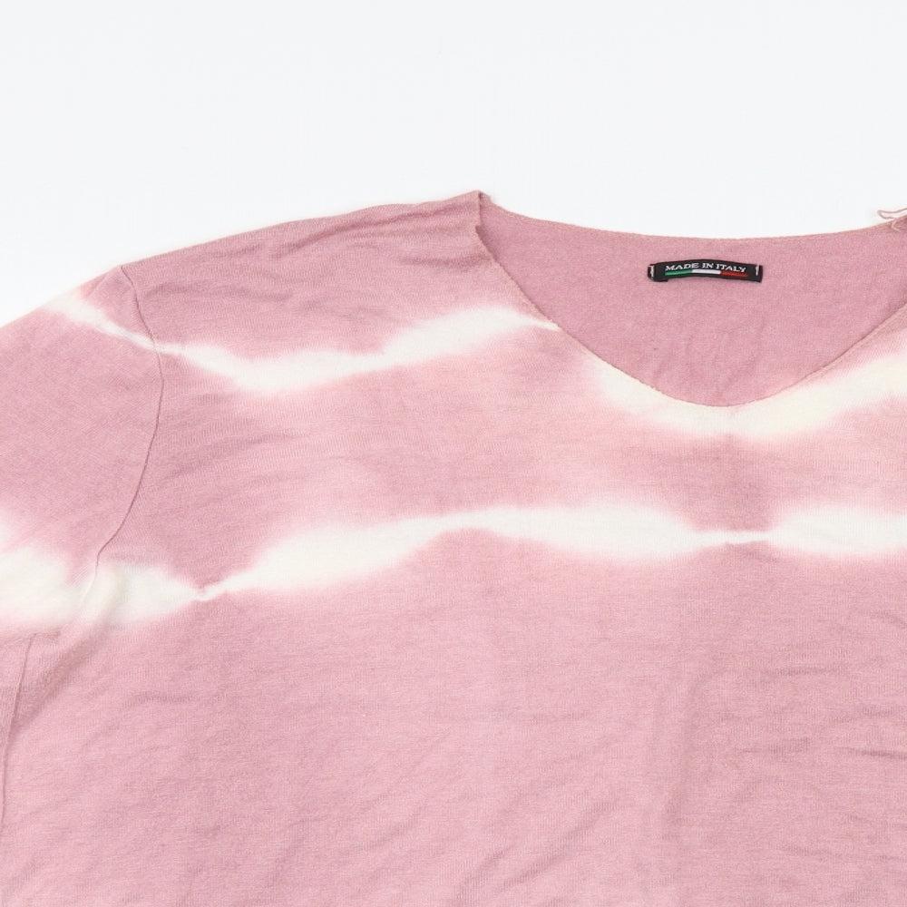Made in Italy Womens Pink   Pullover Jumper Size XL  - Batik