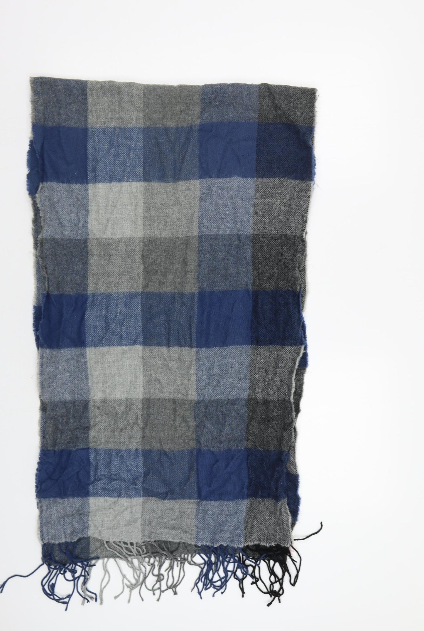 F&F Womens Blue Check   Shawl/Wrap