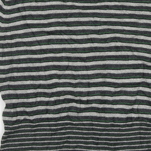 Precis petite Womens Green Striped  Pullover Jumper Size M
