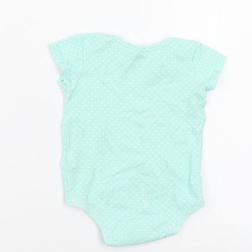 Bright Stars Baby Green Polka Dot  Romper One-Piece Size 6-9 Months