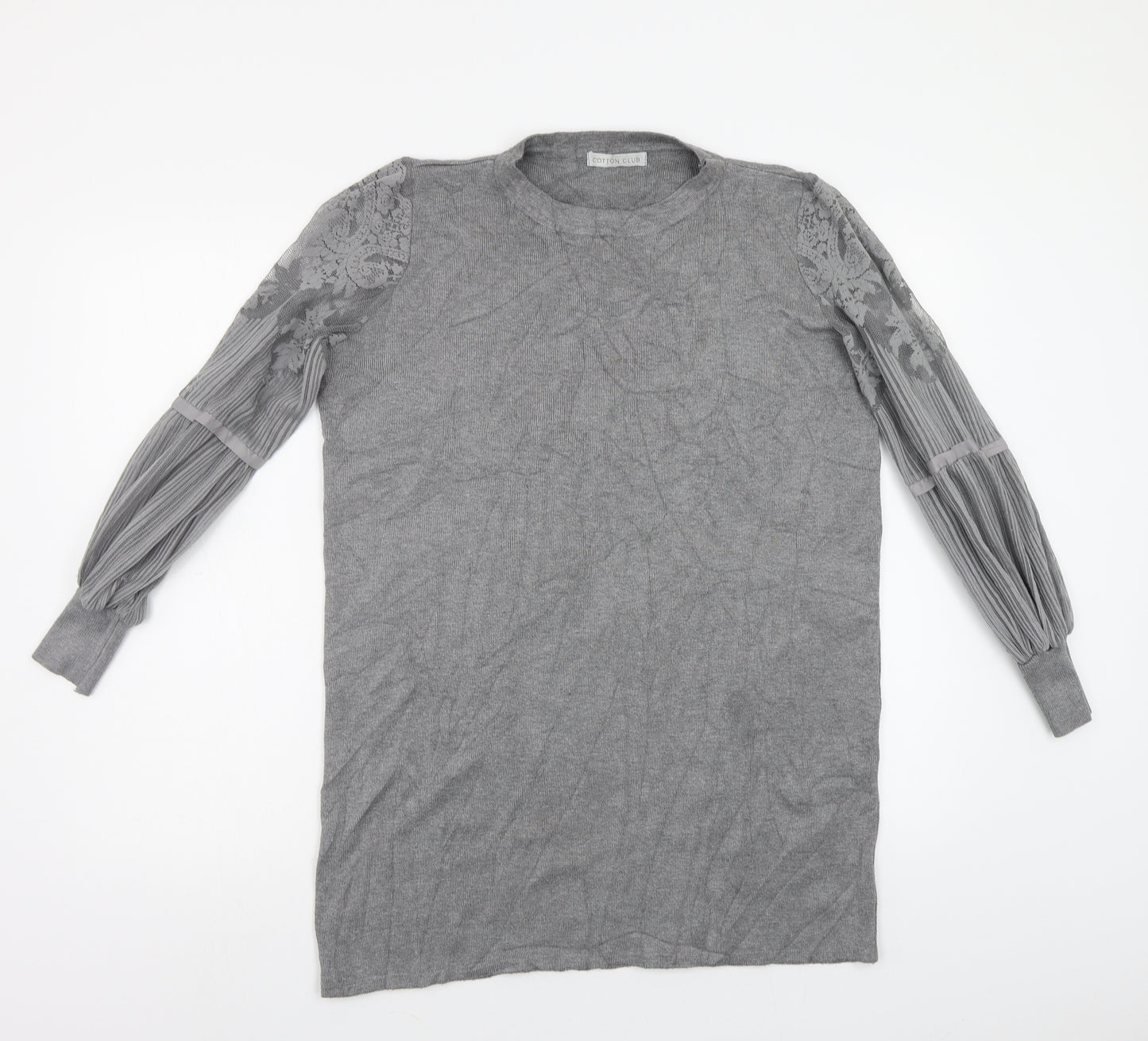 COTTON CLUB Womens Grey   Pullover Jumper Size M