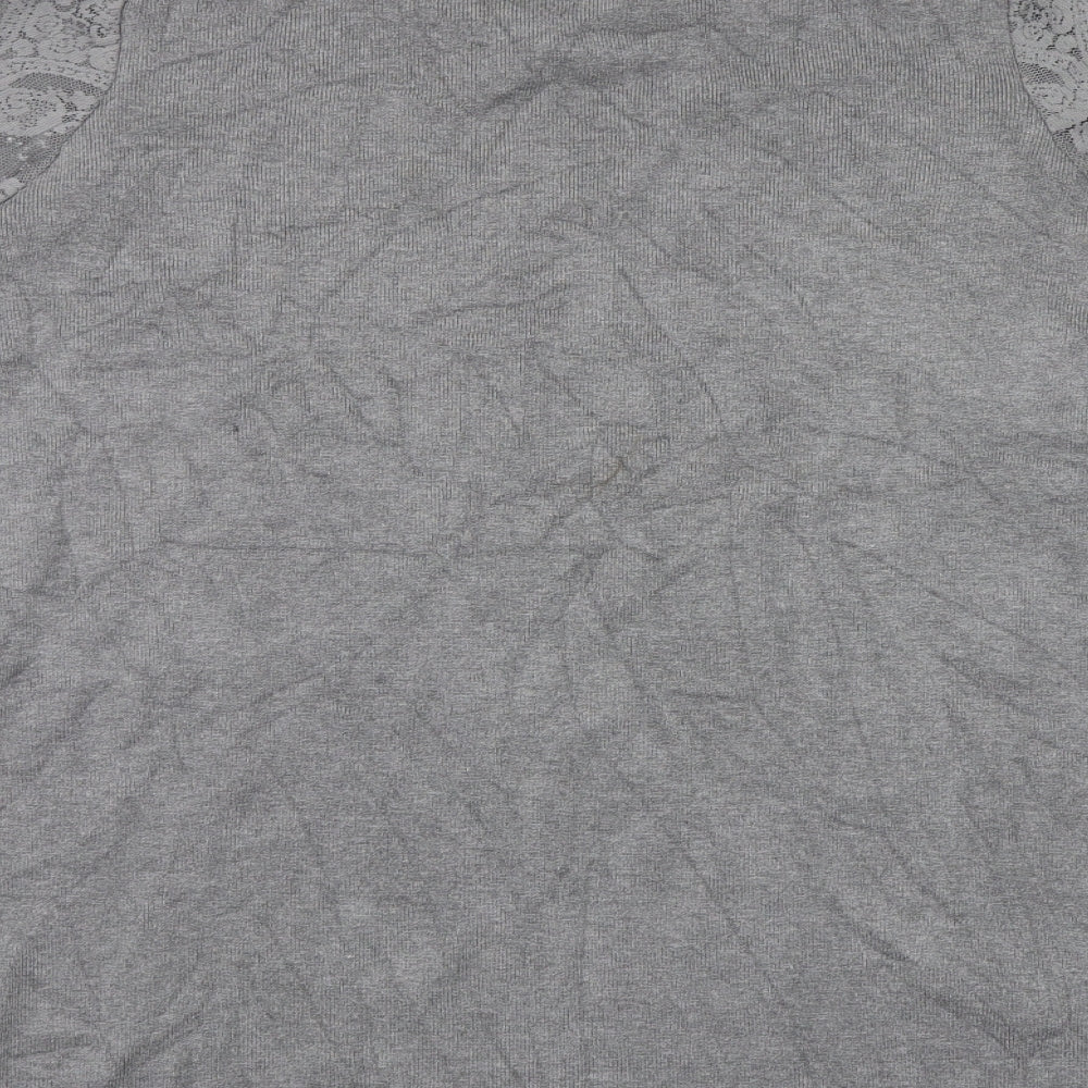 COTTON CLUB Womens Grey   Pullover Jumper Size M