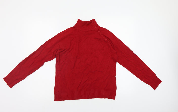 Dorothy Perkins Womens Red Pullover Jumper Size 16