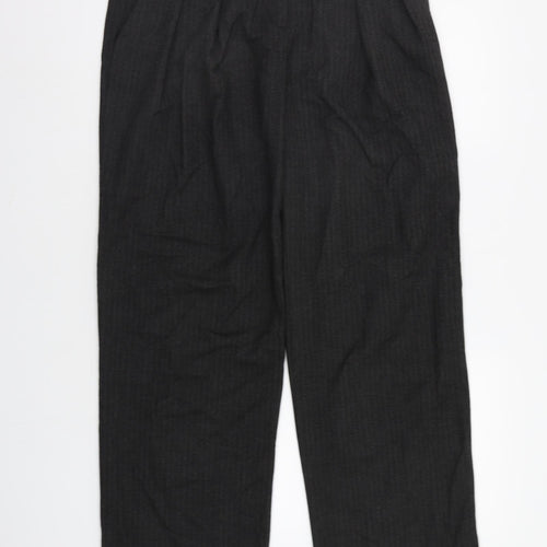 Zara Womens Black Herringbone  Trousers  Size M L32 in