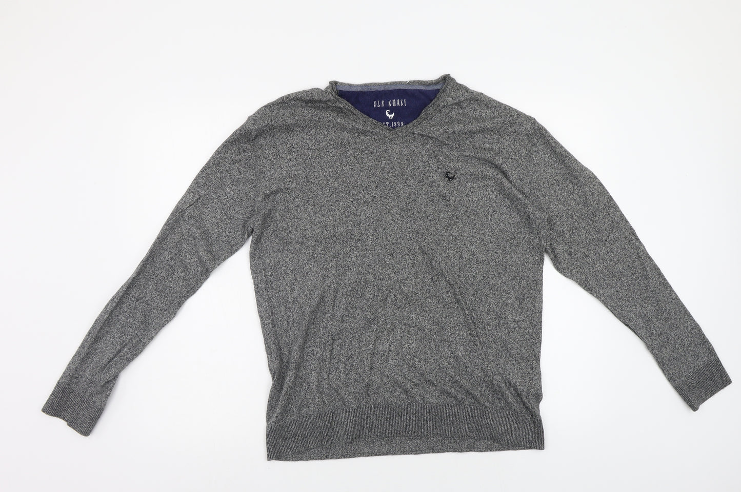 Old khaaaaki Mens Grey   Pullover Jumper Size L