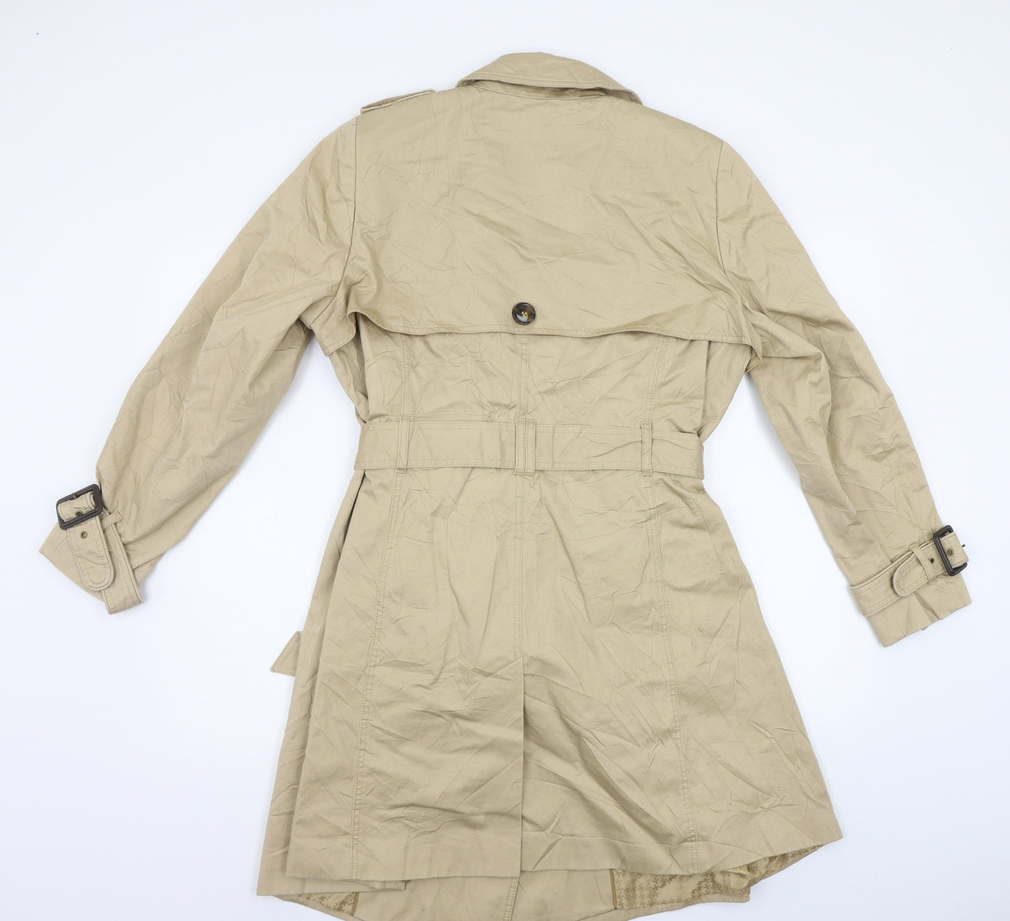 M&S Womens Beige   Trench Coat Coat Size 18