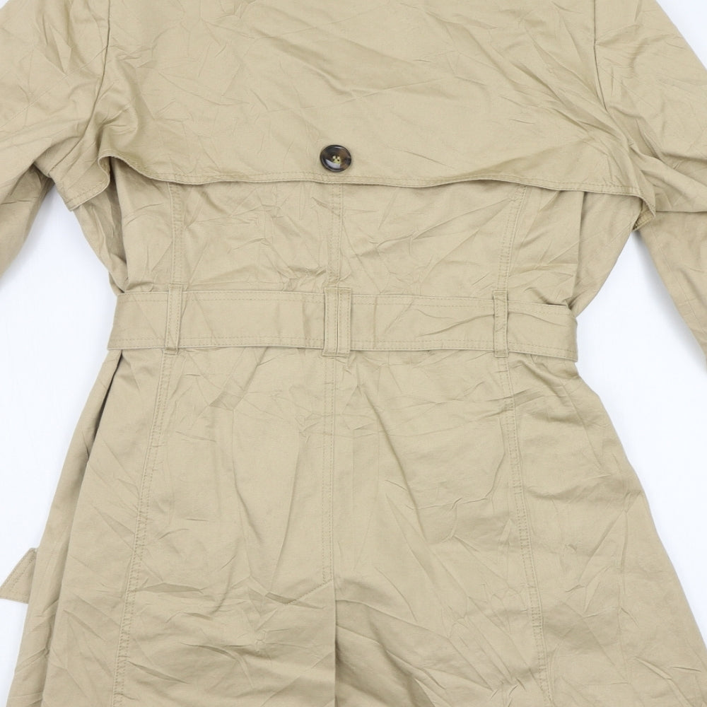 M&S Womens Beige   Trench Coat Coat Size 18