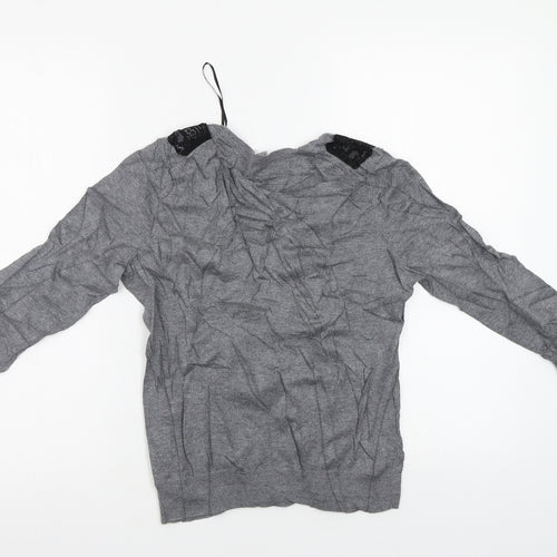 H&M Womens Grey   Cardigan Jumper Size S