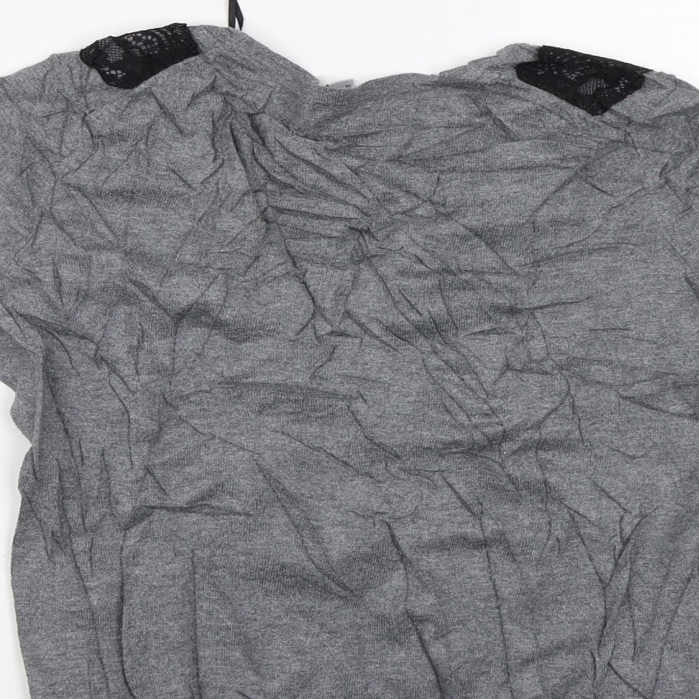 H&M Womens Grey   Cardigan Jumper Size S