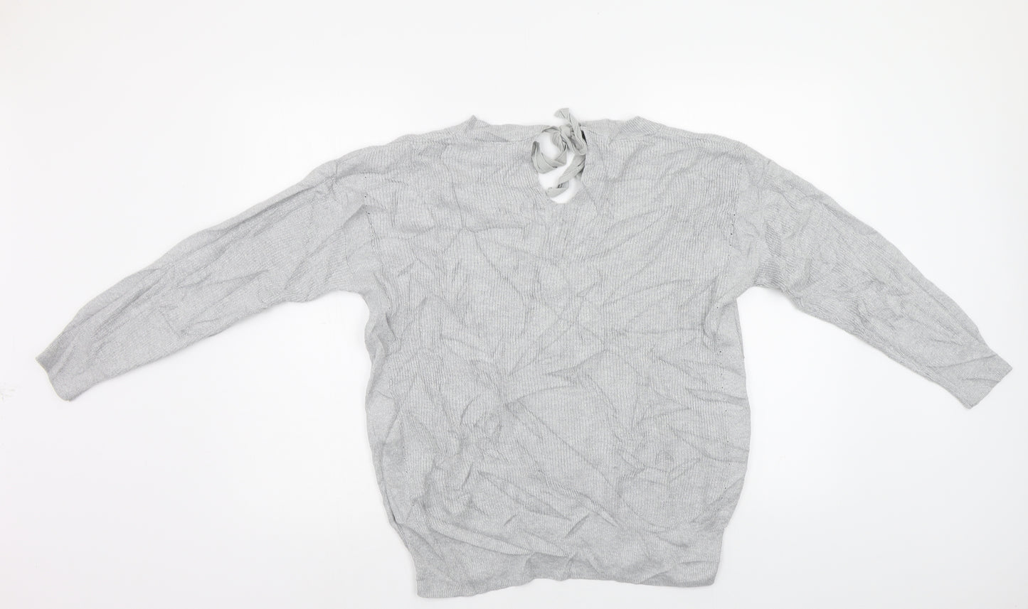 NEXT Womens Silver   Pullover Jumper Size 16