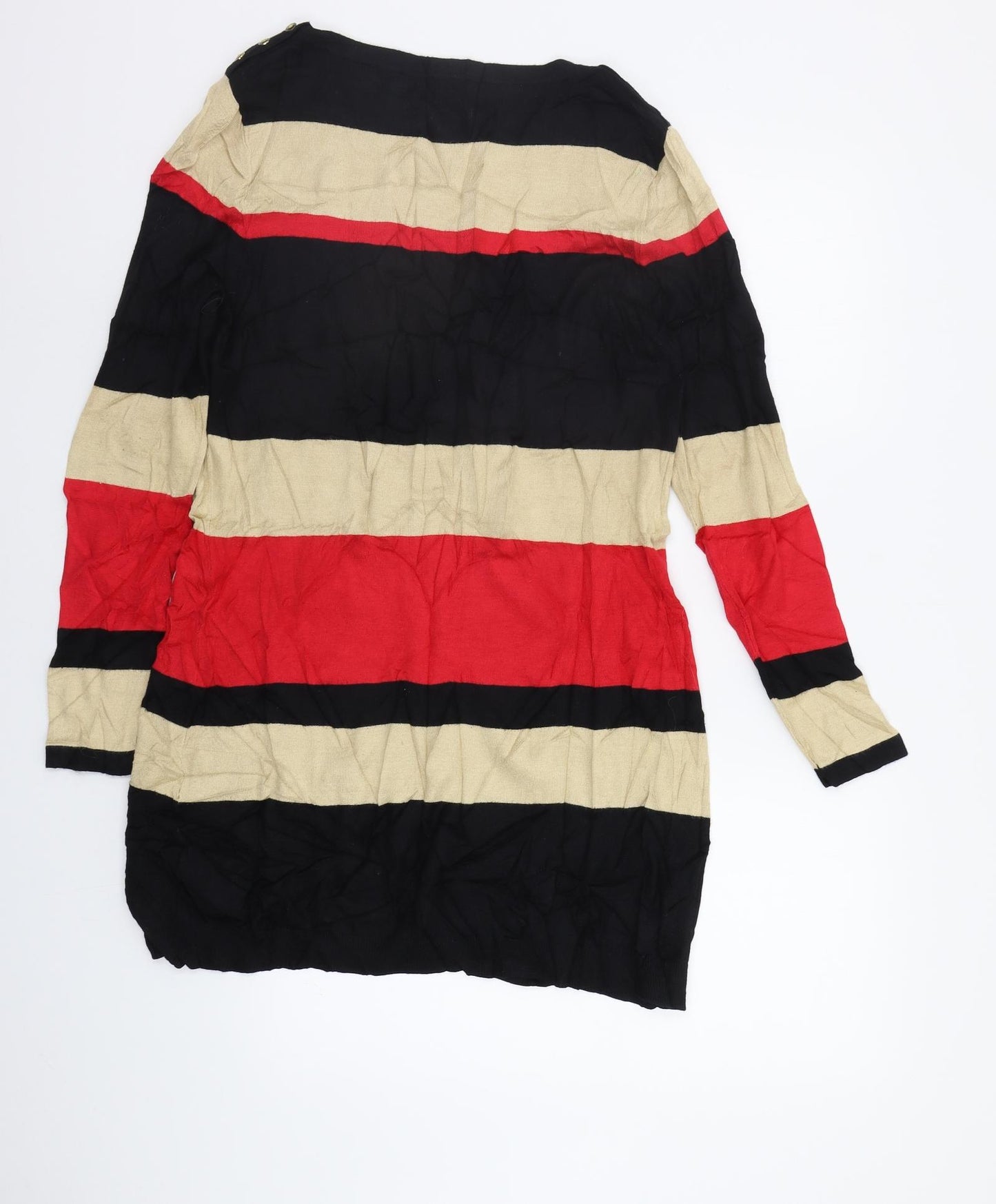 F&F Womens Multicoloured Striped  Pullover Jumper Size 18