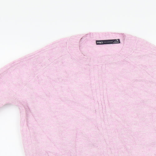 M&S Womens Pink   Pullover Jumper Size S