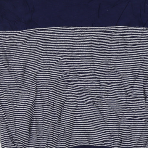 F&F Mens Blue Striped  Pullover Jumper Size XL