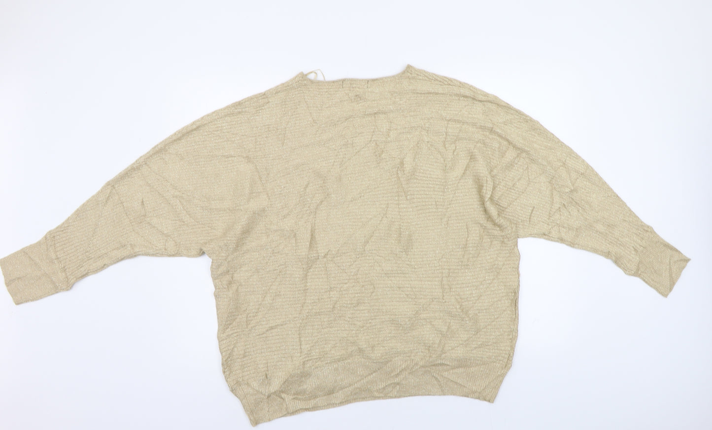 F&F Womens Gold   Pullover Jumper Size 16
