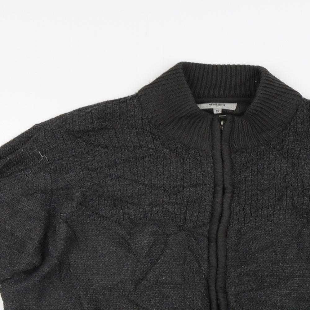 M&S Mens Grey   Cardigan Jumper Size XL