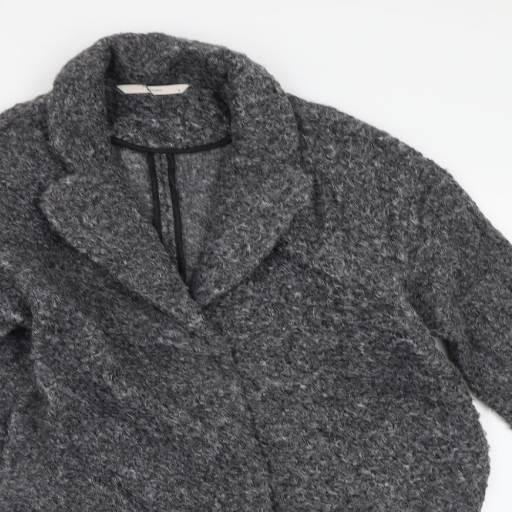 TU Womens Grey   Overcoat Coat Size 12