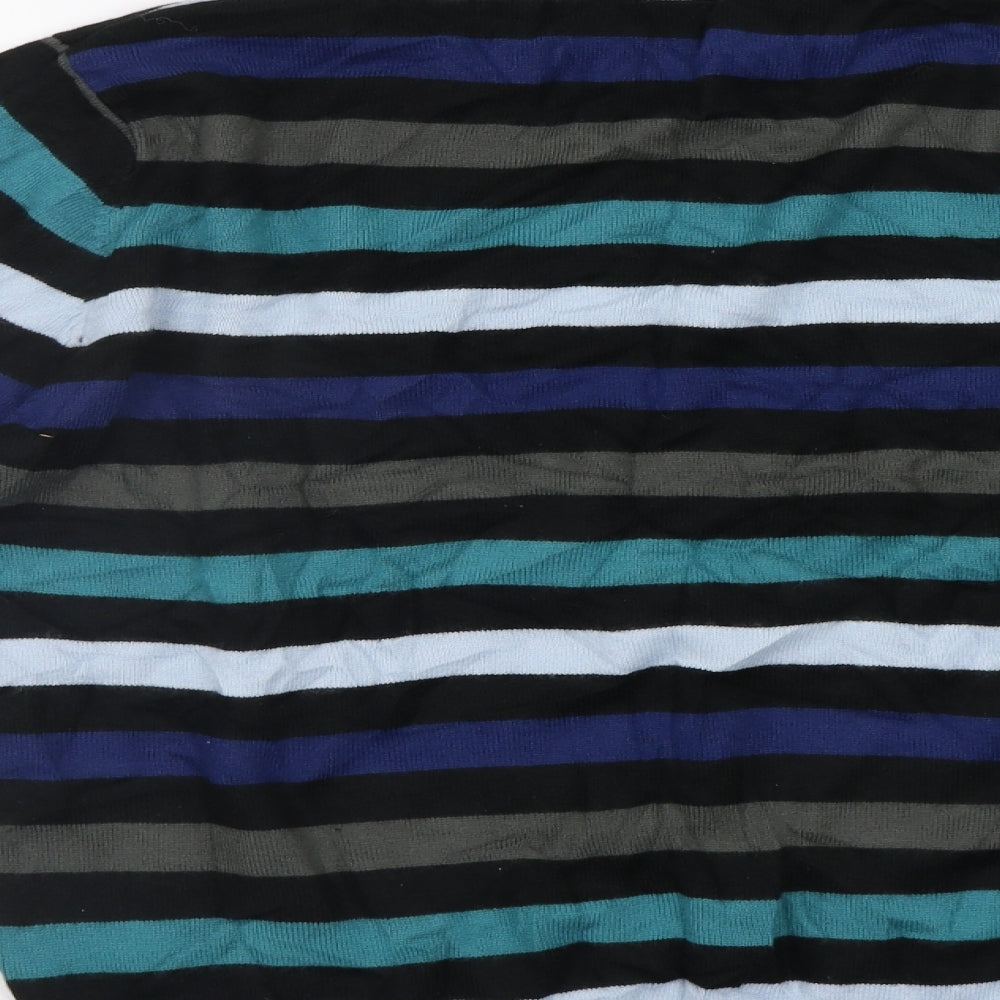 Cedar Wood Mens Multicoloured Striped  Pullover Jumper Size M