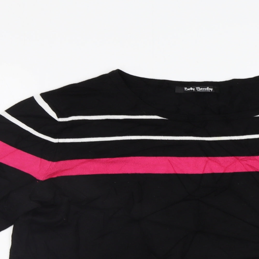 Betty Barclay Womens Pink Striped  Pullover Jumper Size M