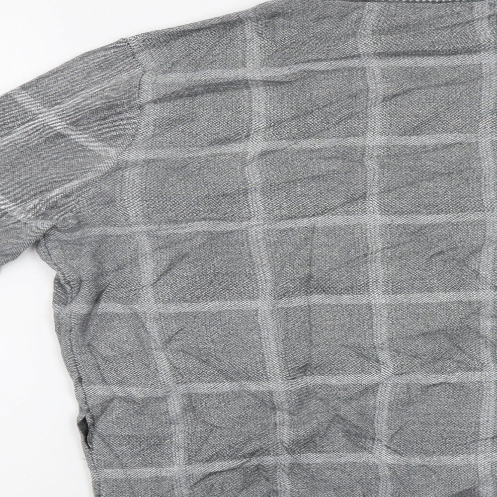 TU Mens Grey Check  Pullover Jumper Size M