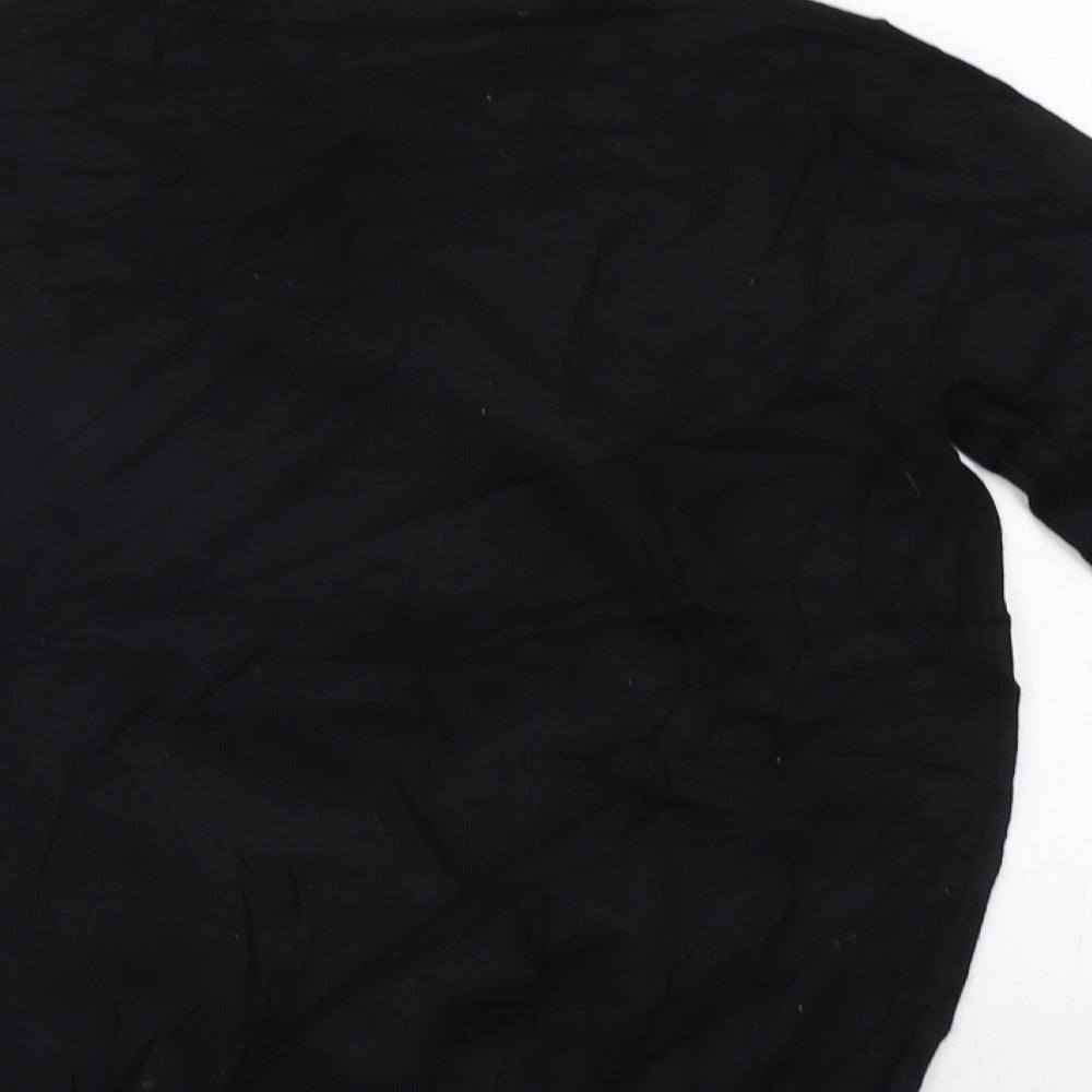 Lipsy Womens Black   Pullover Jumper Size 10  - Pug christmas