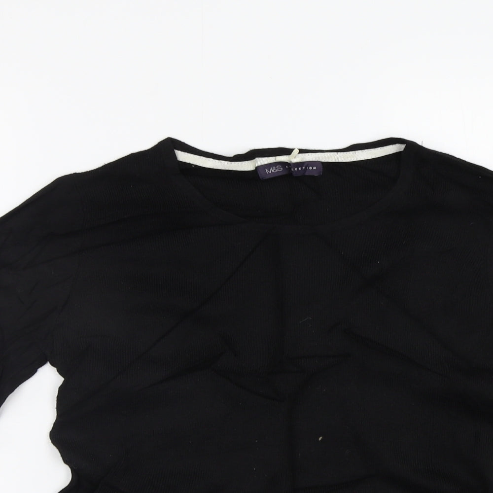 M&S Womens Black   Pullover Jumper Size 12