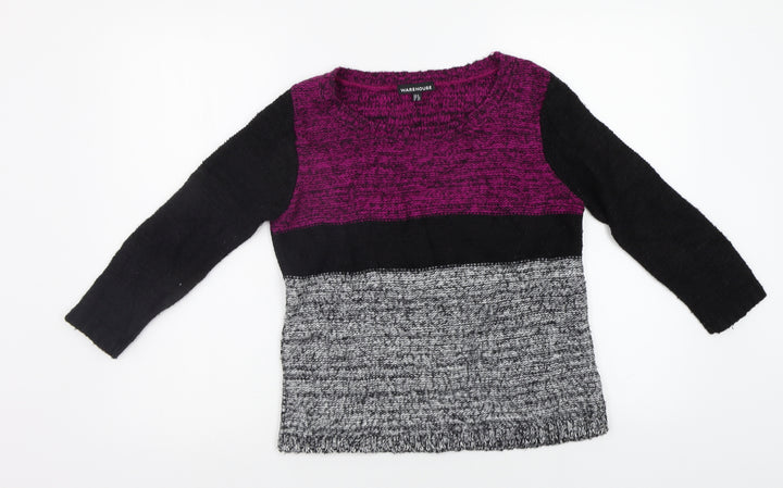 Warehouse Womens Purple Pullover Jumper Size 6