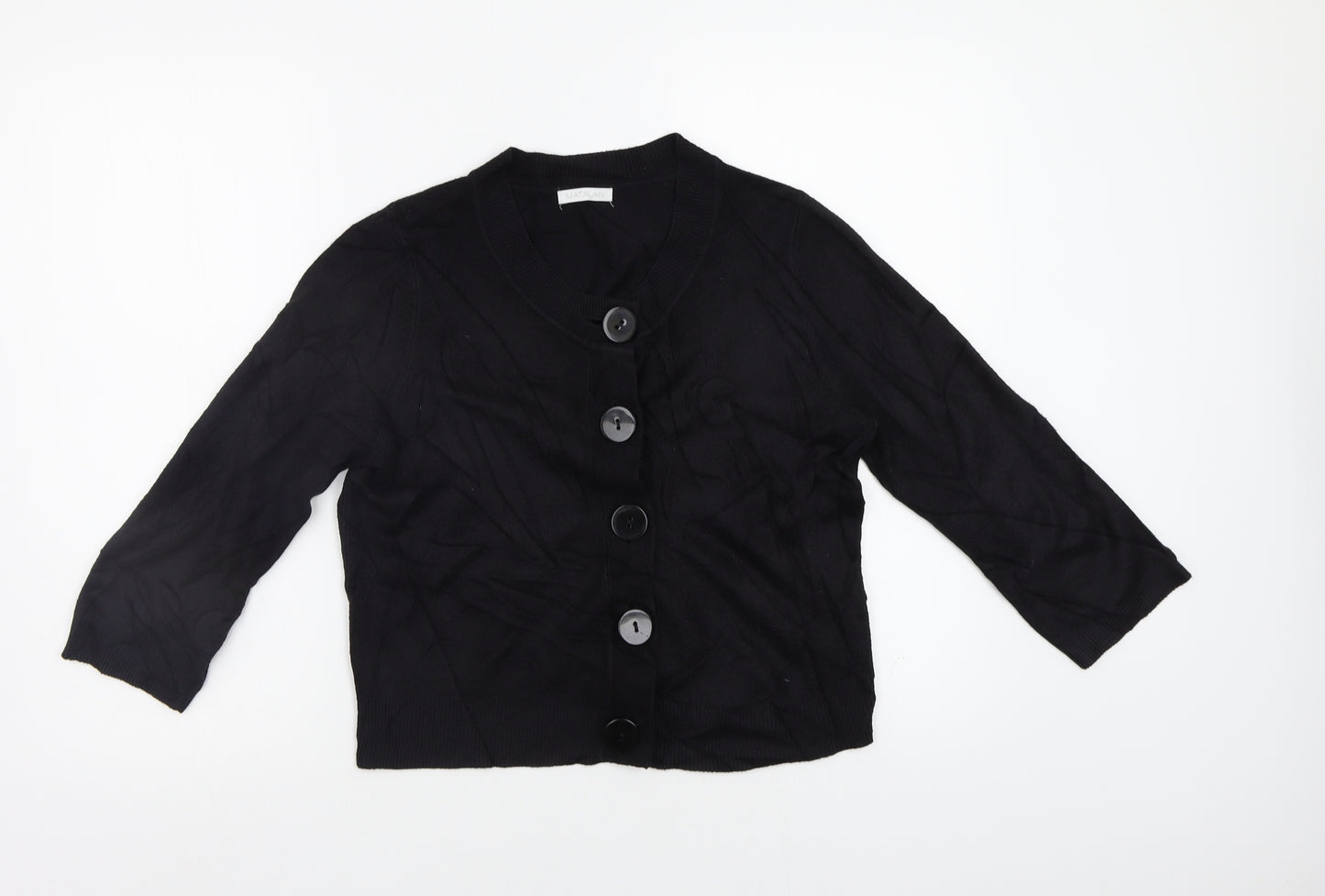 Matalan Womens Black   Cardigan Jumper Size 14