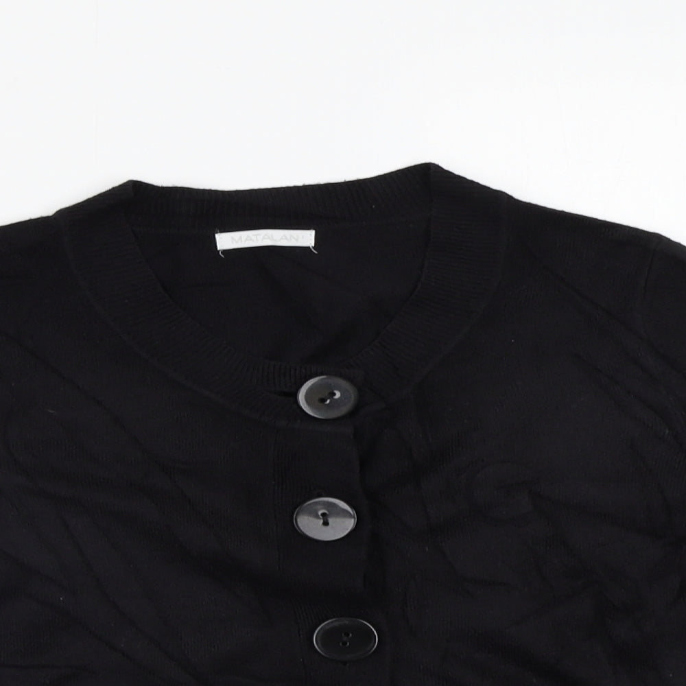 Matalan Womens Black   Cardigan Jumper Size 14