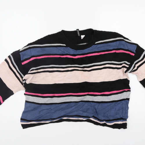H&M Womens Multicoloured Striped  Pullover Jumper Size S