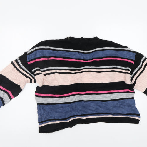 H&M Womens Multicoloured Striped  Pullover Jumper Size S