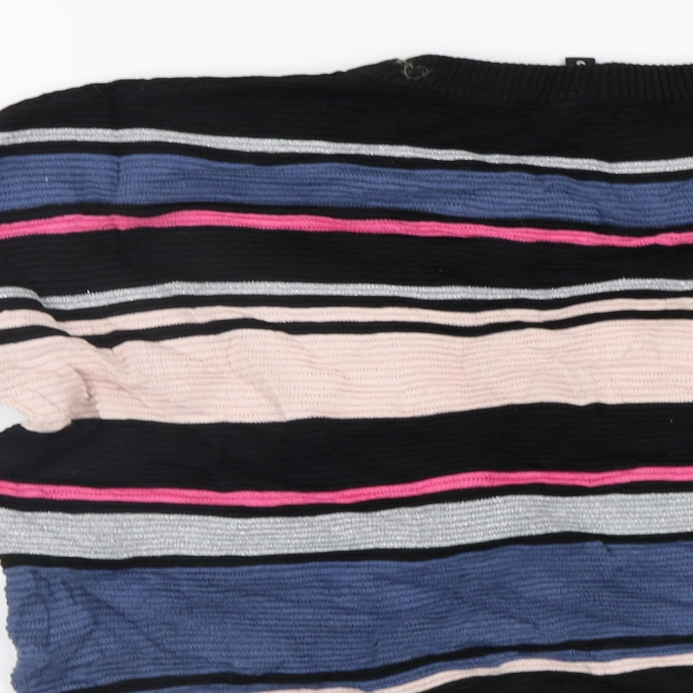 H&M Womens Multicoloured Striped  Pullover Jumper Size S