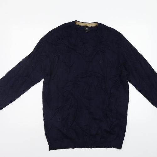 River Island Mens Blue   Pullover Jumper Size L