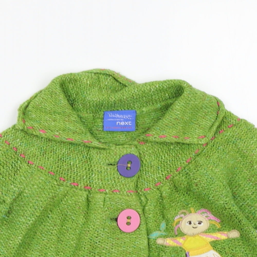 NEXT Girls Green   Cardigan Jumper Size 2 Years