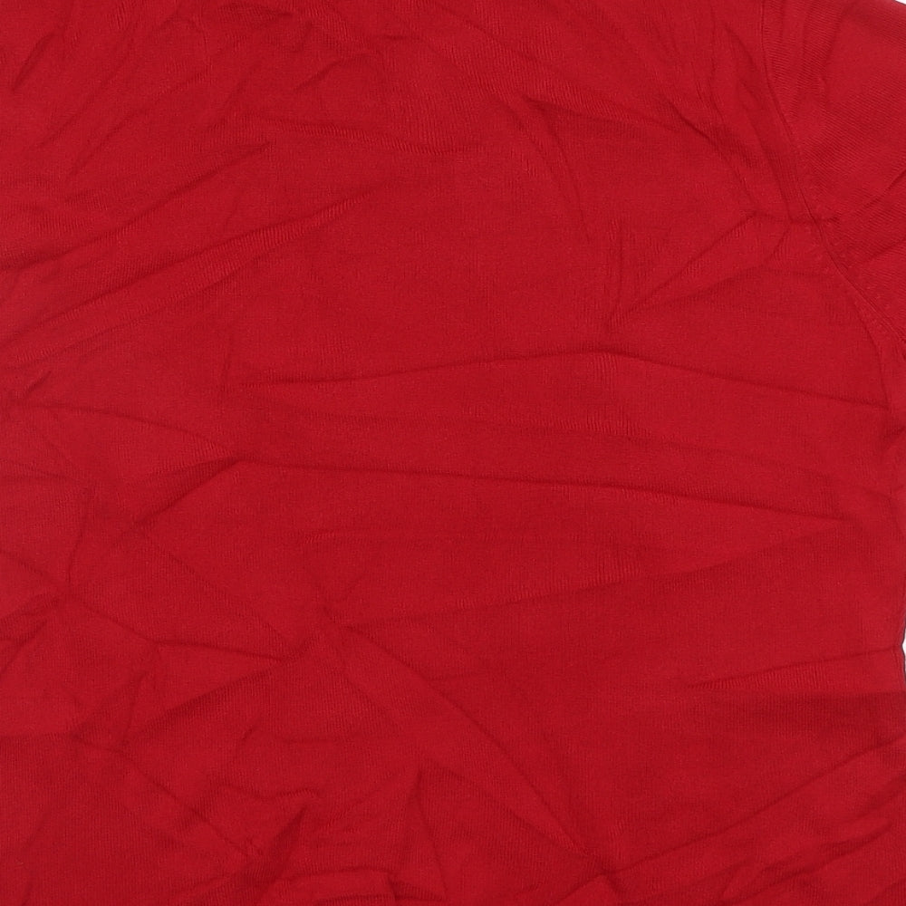 Just Elegance Womens Red   Pullover Jumper Size L