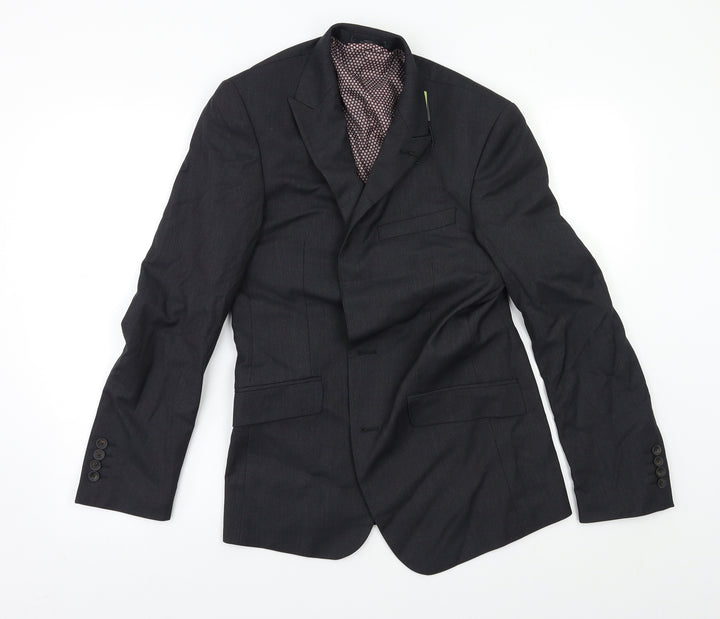 M&S Mens Grey Jacket Blazer Size 34