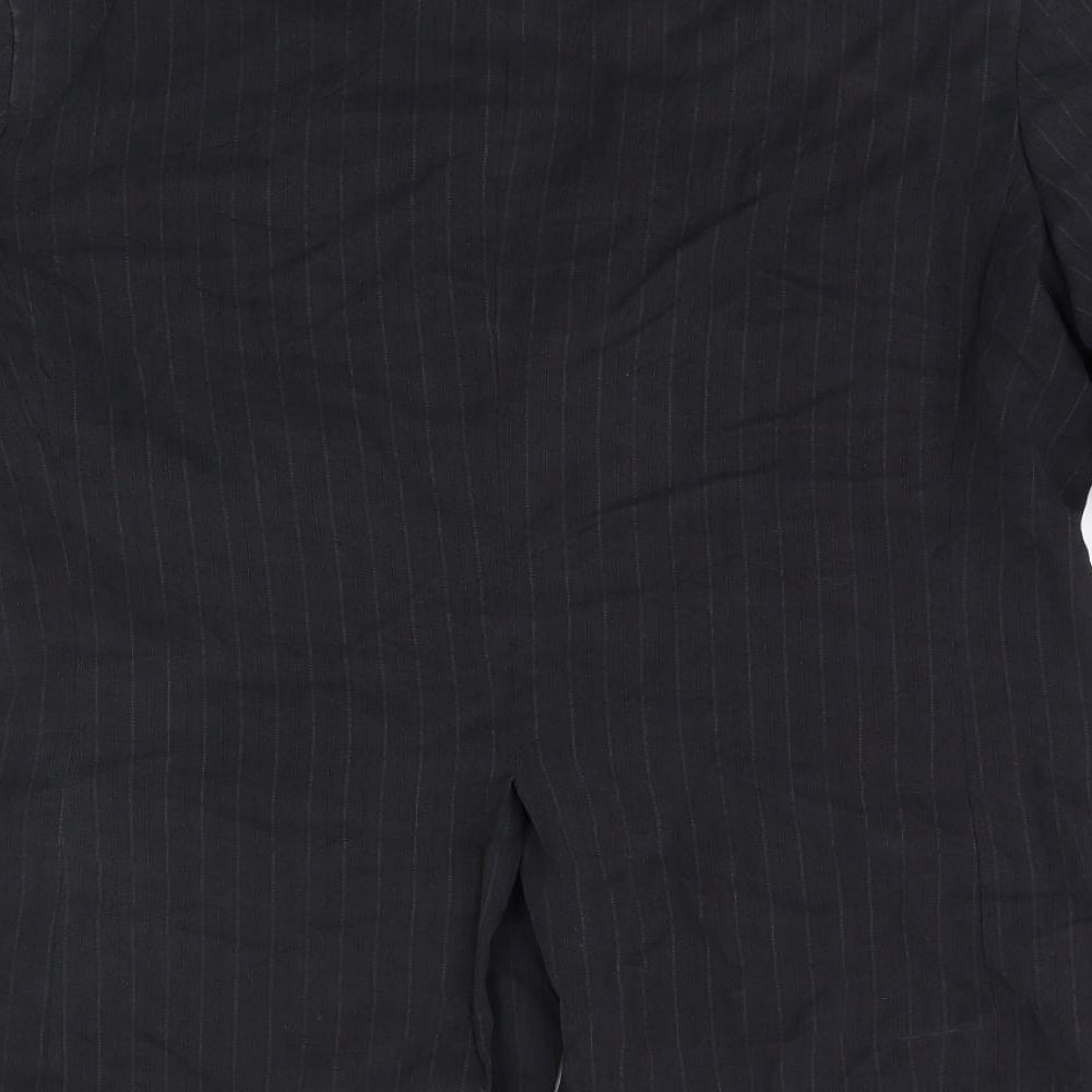 M&S Mens Grey Striped  Jacket Blazer