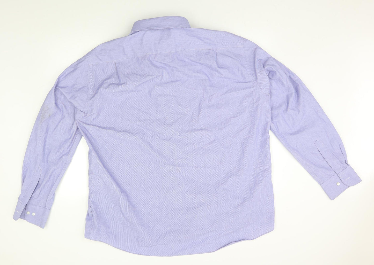 M&S Mens Blue    Dress Shirt Size 18