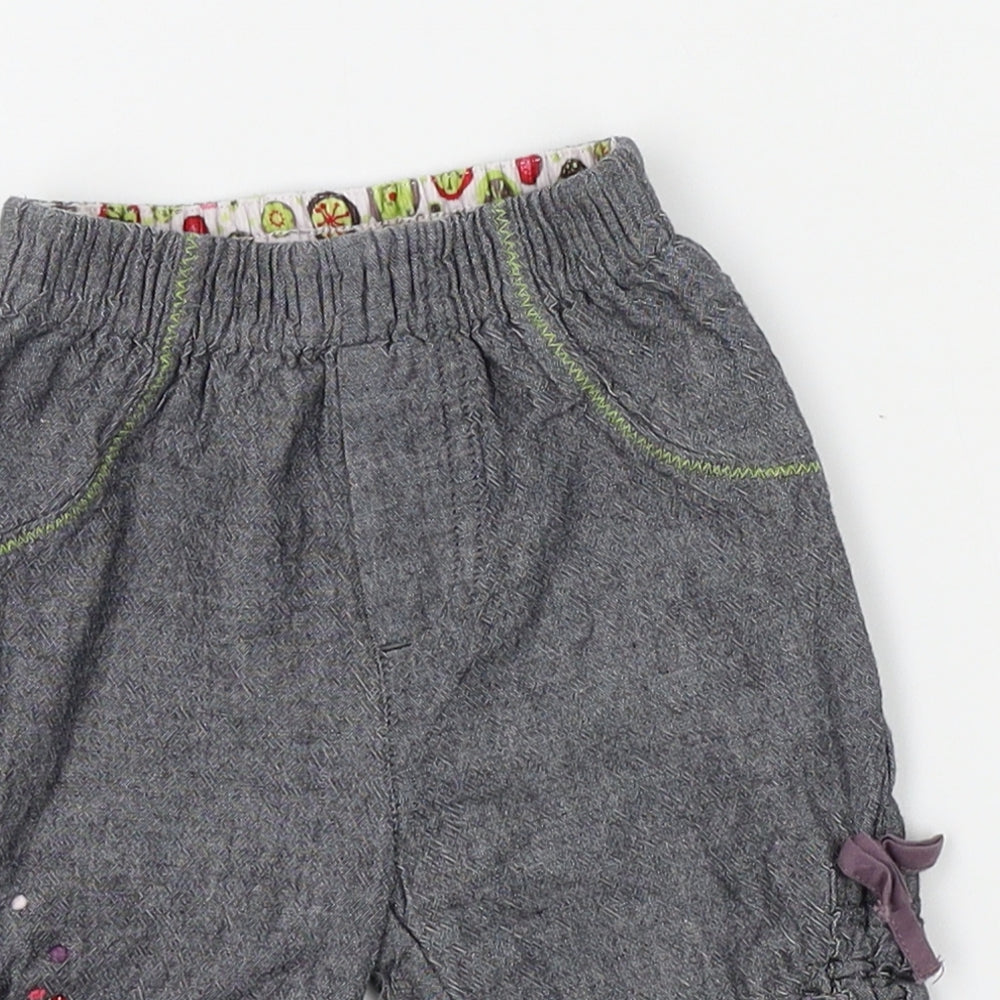 Catimini Girls Grey   Cargo Trousers Size 3 Years