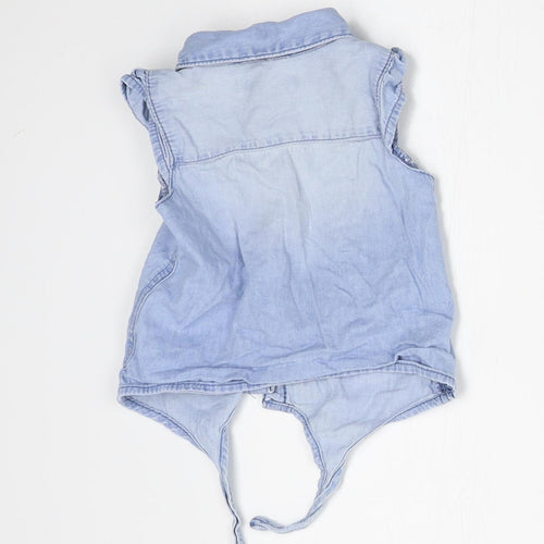 Denim Co Baby Blue   Basic Button-Up Size 6-9 Months
